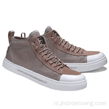 Hoge casual herenschoenen van polyester mesh